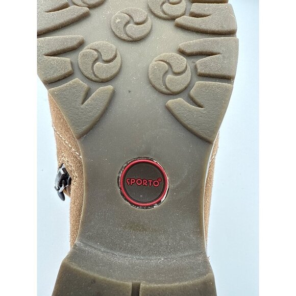 Sporto Womens Brown Ankle Boots Size 7.5M Suede Faux Fur Lined With Zipper Closu - Picture 7 of 7